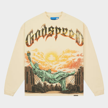 Godspeed Burnt Bridges II LS T-Shirt NG (Bone)