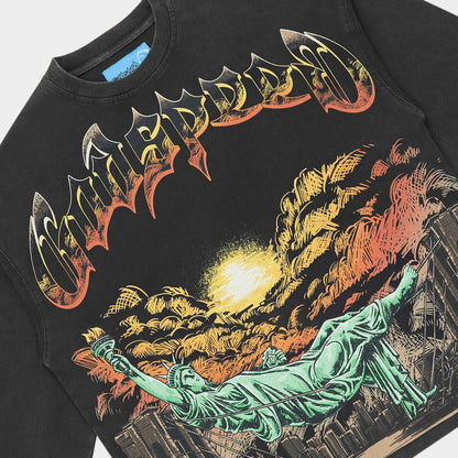 Godspeed Burnt Bridges II LS T-Shirt NG (Black Wash)