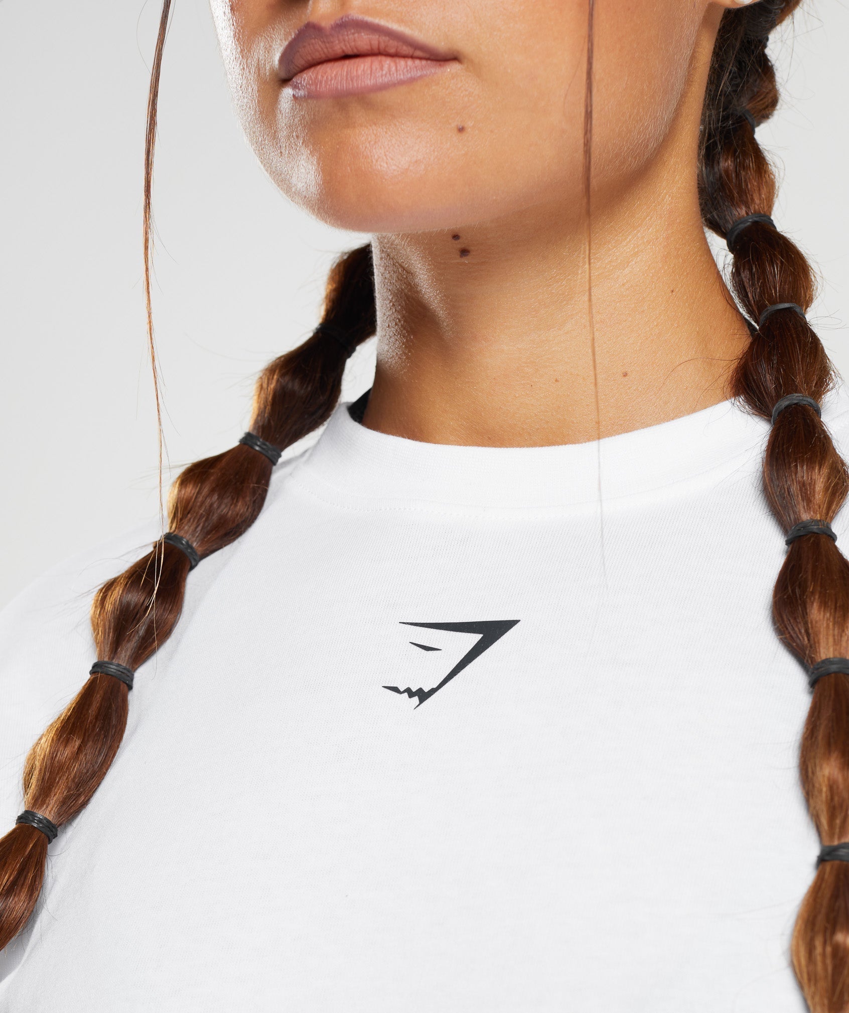 Women's Gymshark Power Oversized T-Shirt White