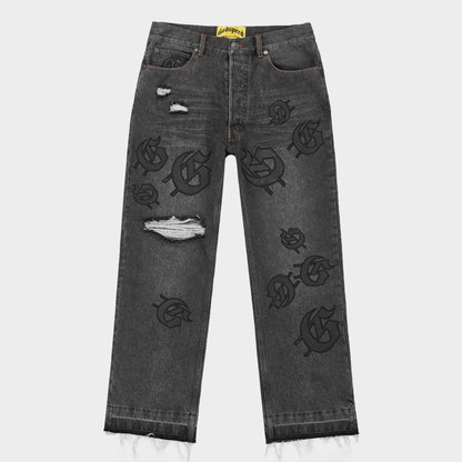 Godspeed Scattered Gs Logo Denim (Black Wash)