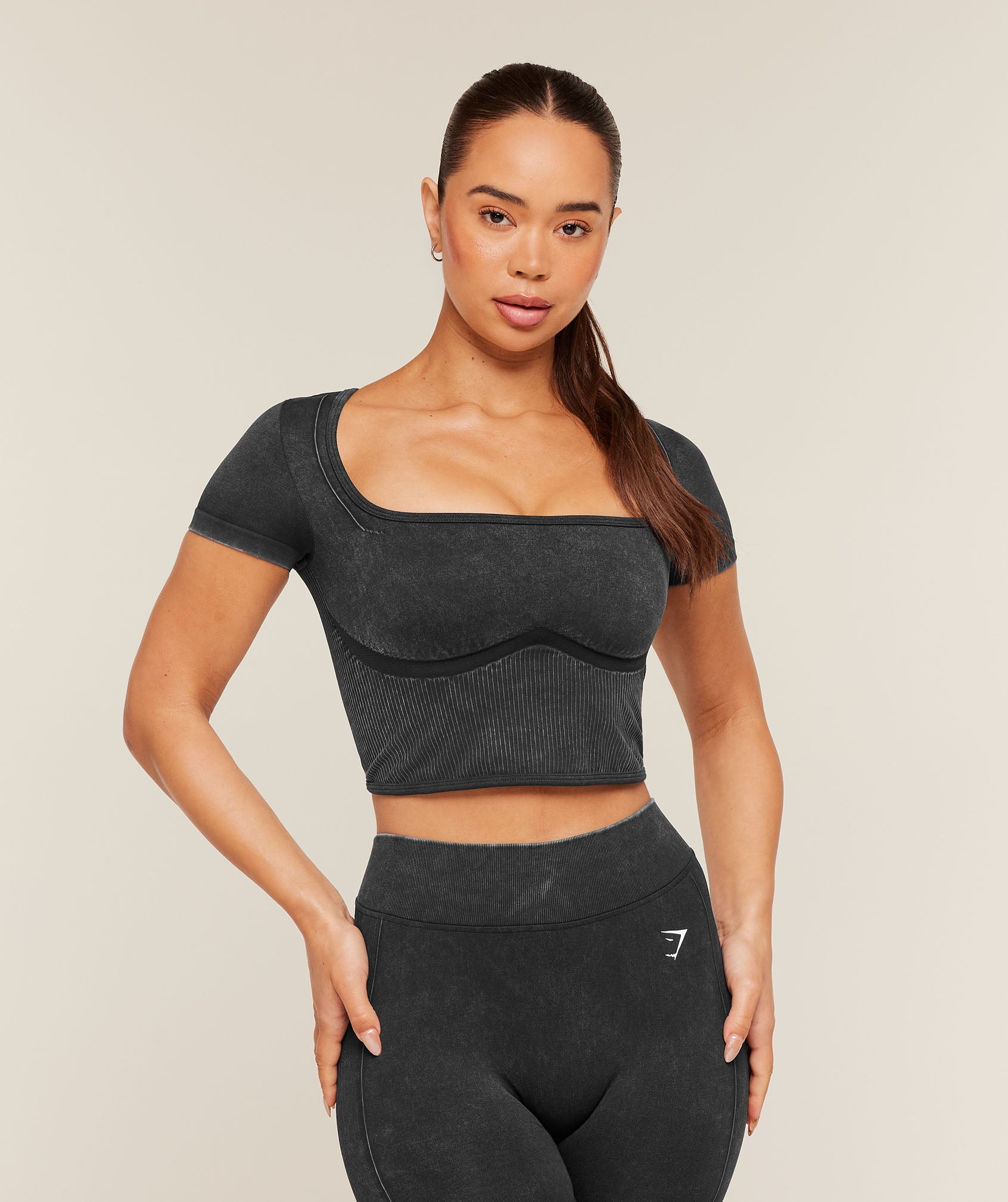 Women's Gymshark Gymshark X Bratz Crop Top Black