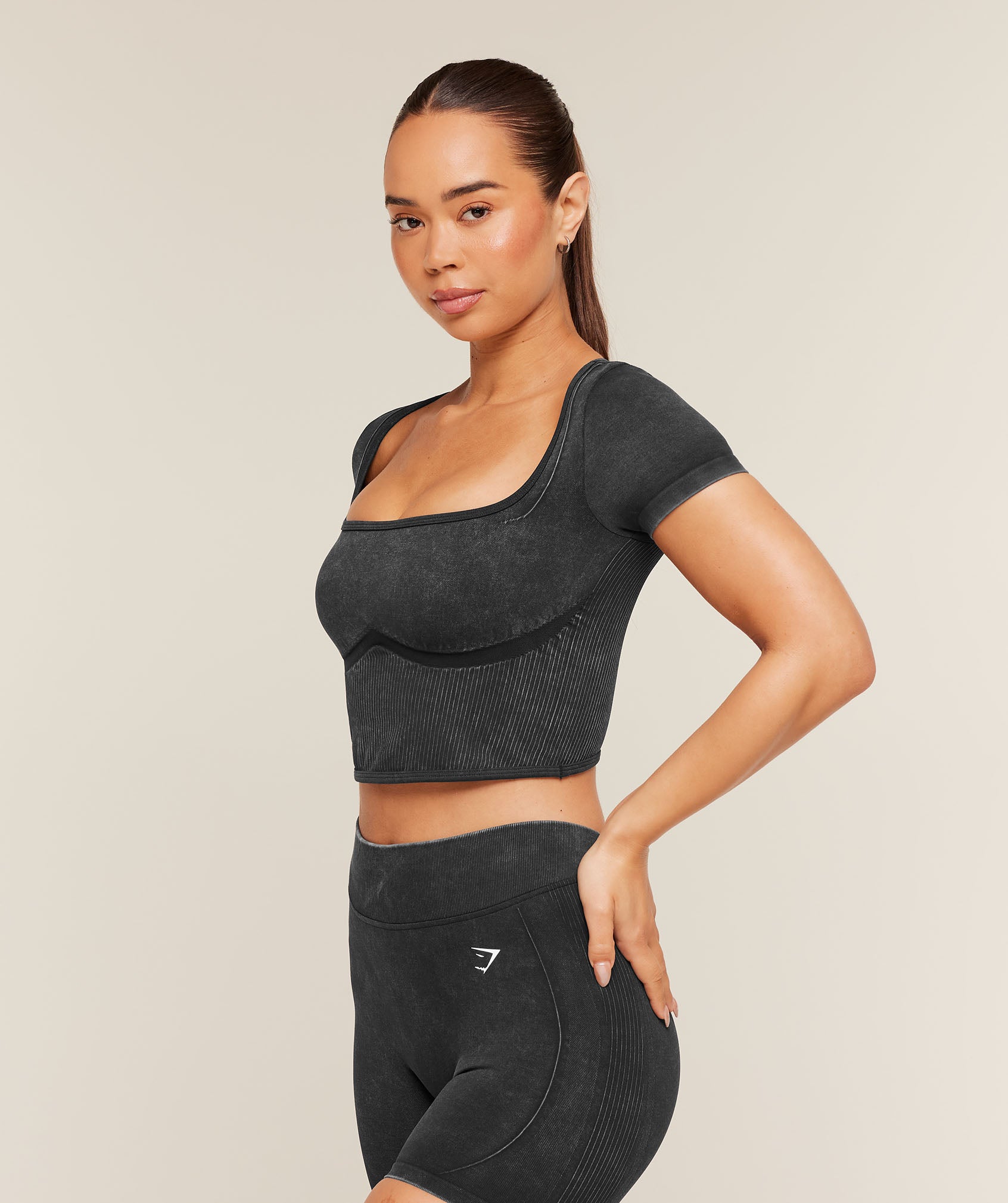 Women's Gymshark Gymshark X Bratz Crop Top Black