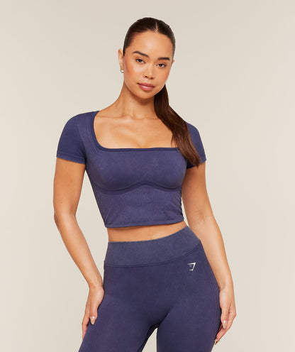 Women's Gymshark Gymshark X Bratz Crop Top Indigo Purple