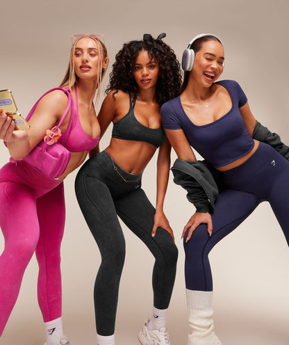 Women's Gymshark Gymshark X Bratz Crop Top Indigo Purple