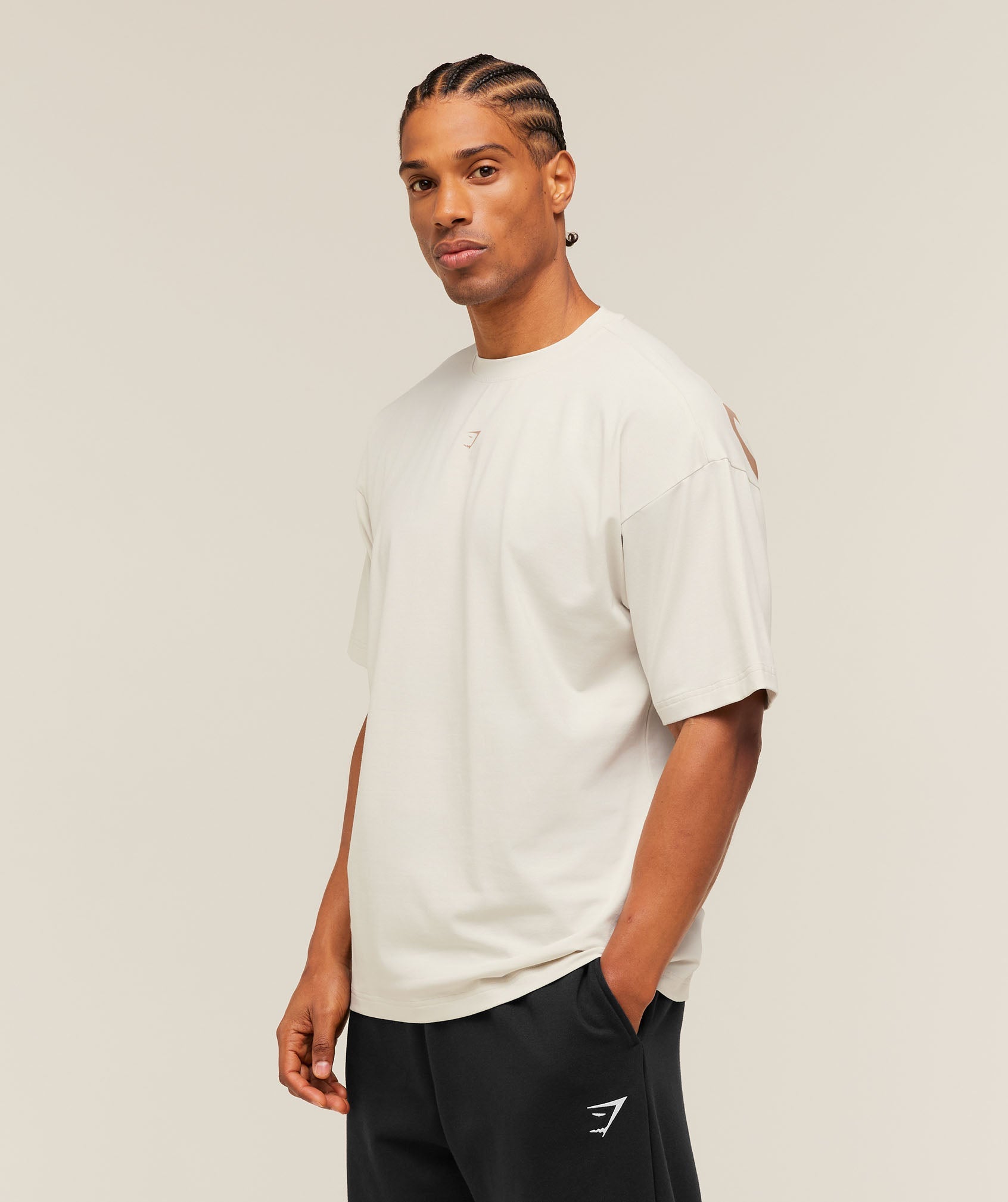 Gymshark Gymshark X Frazetta Power T-Shirt Tinted White