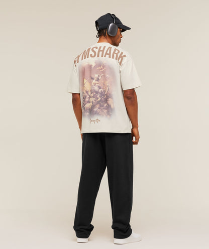 Gymshark Gymshark X Frazetta Power T-Shirt Tinted White