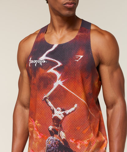 Gymshark Gymshark X Frazetta X Run Club Tank Red Rust