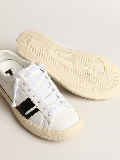 Golden Goose Yatay Model 1B Sustainable Sneakers With White Bio-Based Upper And Black Y Womens