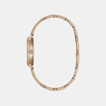 Guess Gd Bellini Women Quartz Rose Gold Dial Analog Stainless Steel Gw0022L3