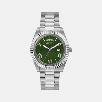 Guess Gd Connoisseur Men Quartz Green Dial Analog Stainless Steel Gw0265G10