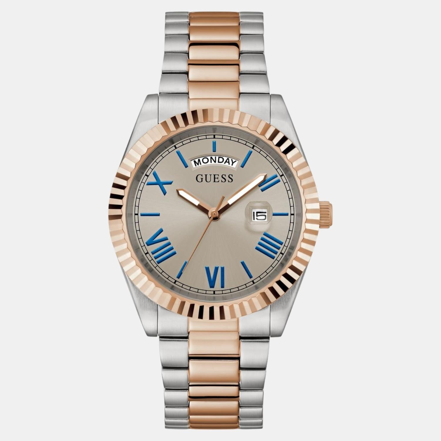 Guess Gd Connoisseur Men Quartz Grey Dial Analog Stainless Steel Gw0265G13