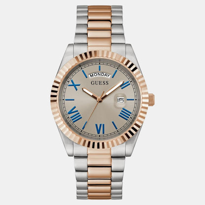 Guess Gd Connoisseur Men Quartz Grey Dial Analog Stainless Steel Gw0265G13