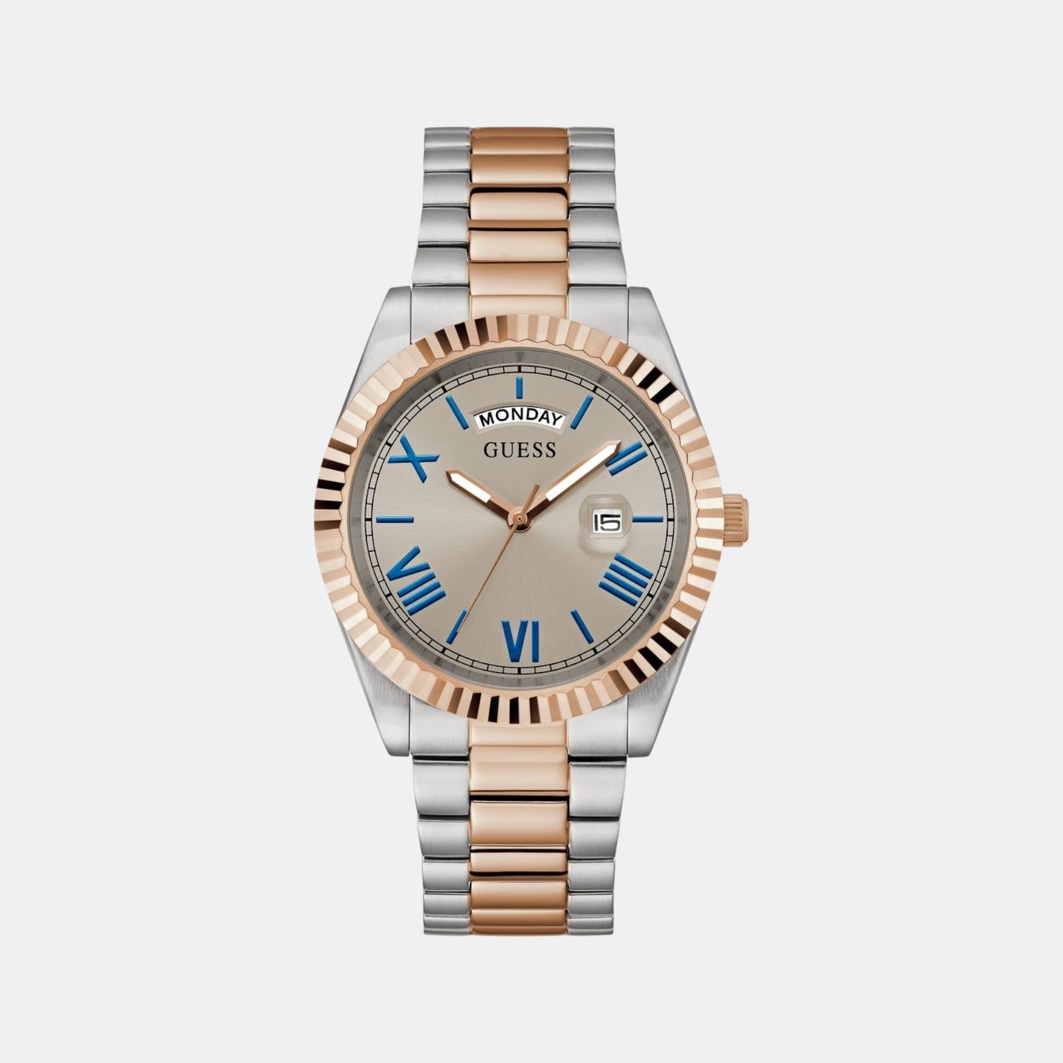 Guess Gd Connoisseur Men Quartz Grey Dial Analog Stainless Steel Gw0265G13