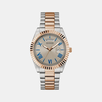 Guess Gd Connoisseur Men Quartz Grey Dial Analog Stainless Steel Gw0265G13