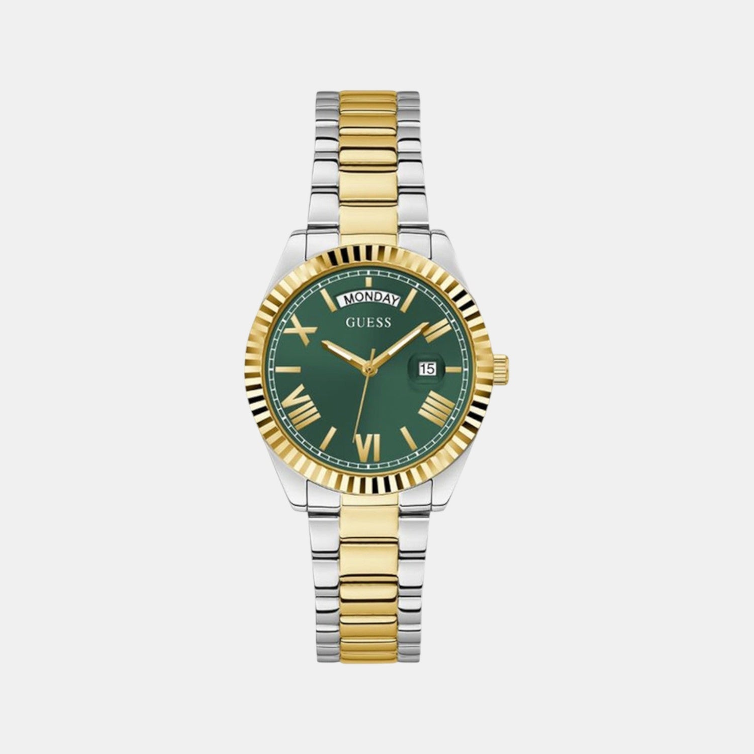 Guess Gd Luna Women Quartz Green Dial Analog Stainless Steel Gw0308L5