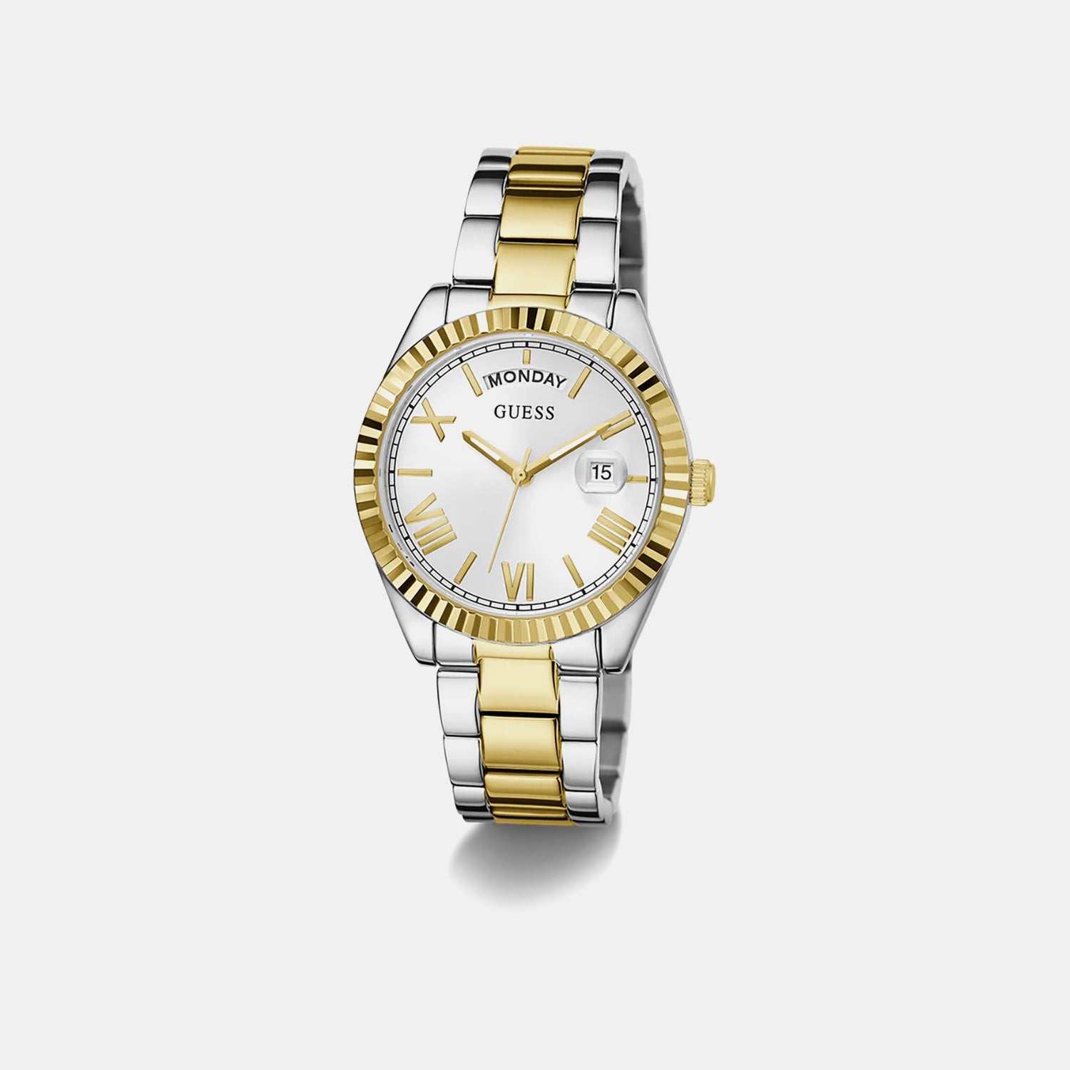 Guess Gd Luna Women Quartz White Dial Analog Stainless Steel Gw0308L6