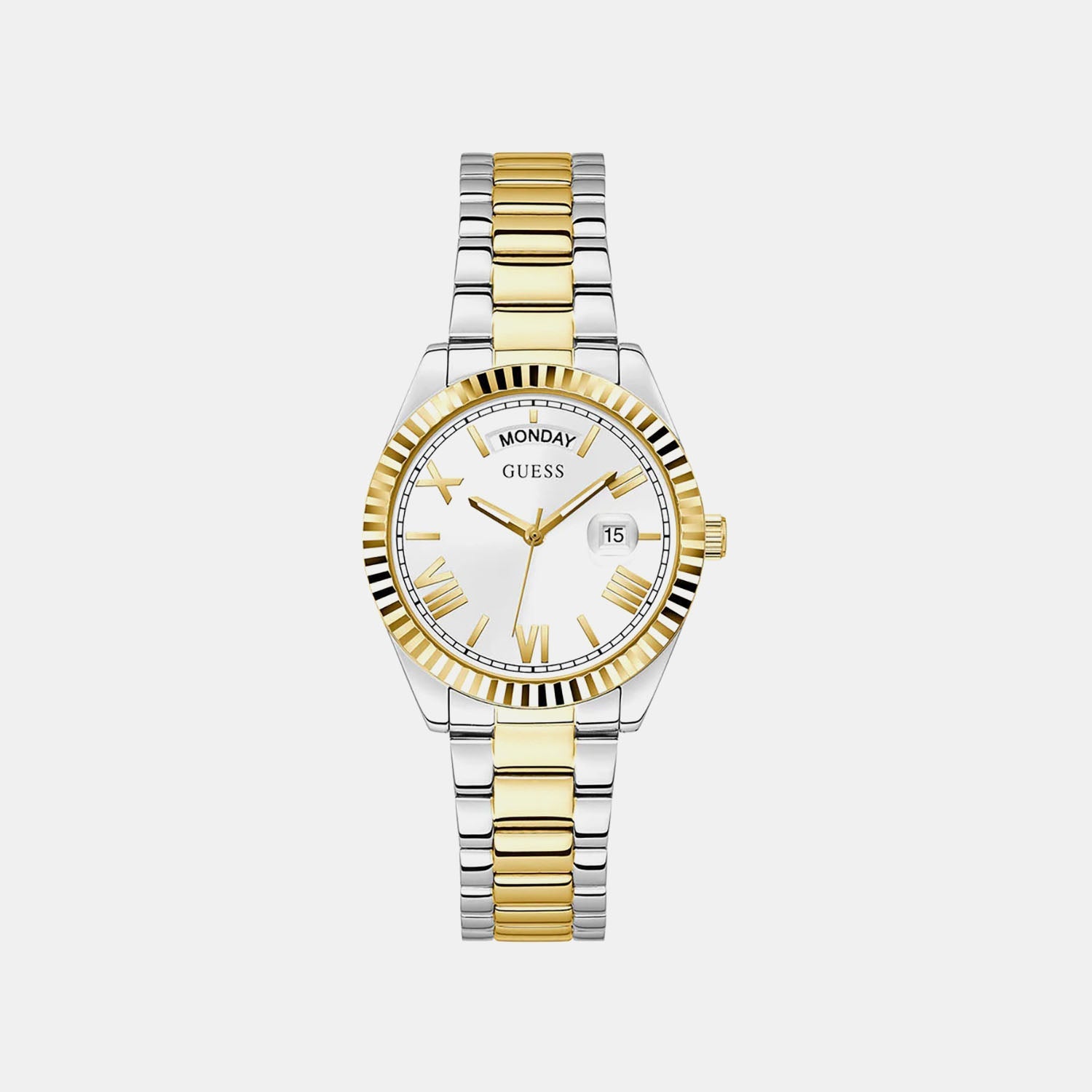 Guess Gd Luna Women Quartz White Dial Analog Stainless Steel Gw0308L6