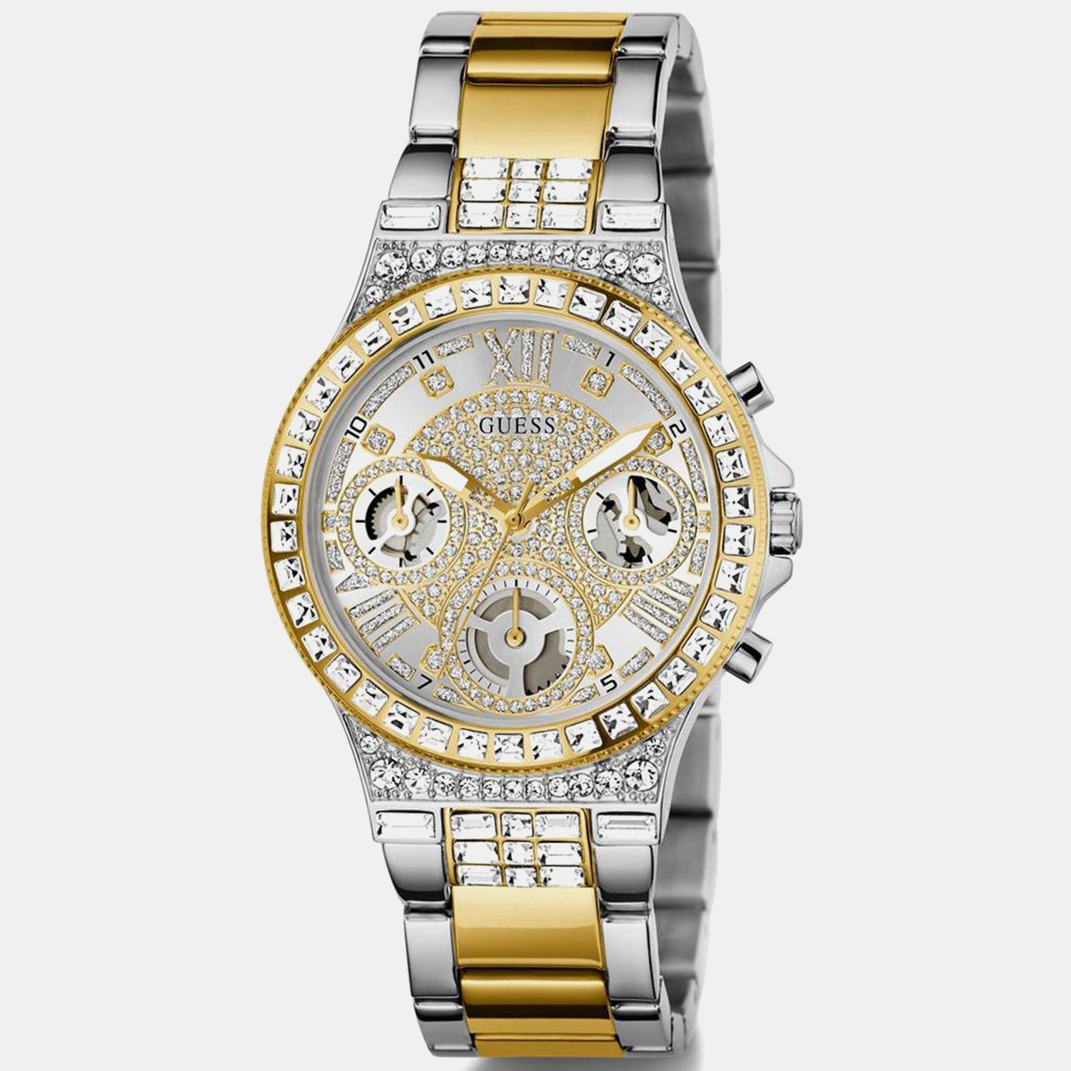 Guess Gt Moonlight Women Quartz Silver Dial Analog Stainless Steel Gw0320L7