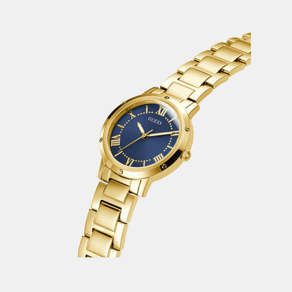 Guess Gd Dawn Women Quartz Blue Dial Analog Stainless Steel Gw0404L4