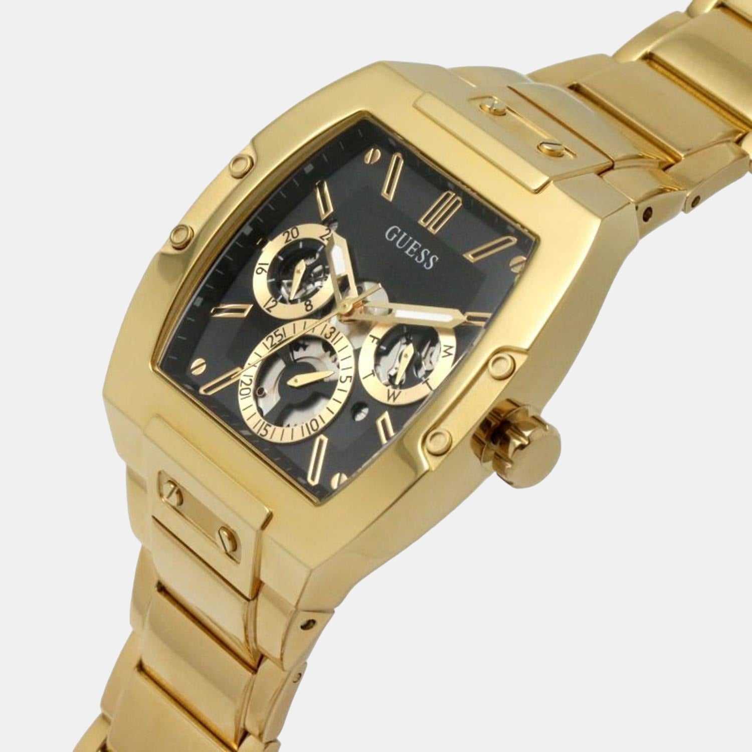 Guess Gt Phoenix Men Quartz Black Dial Analog Stainless Steel Gw0456G1