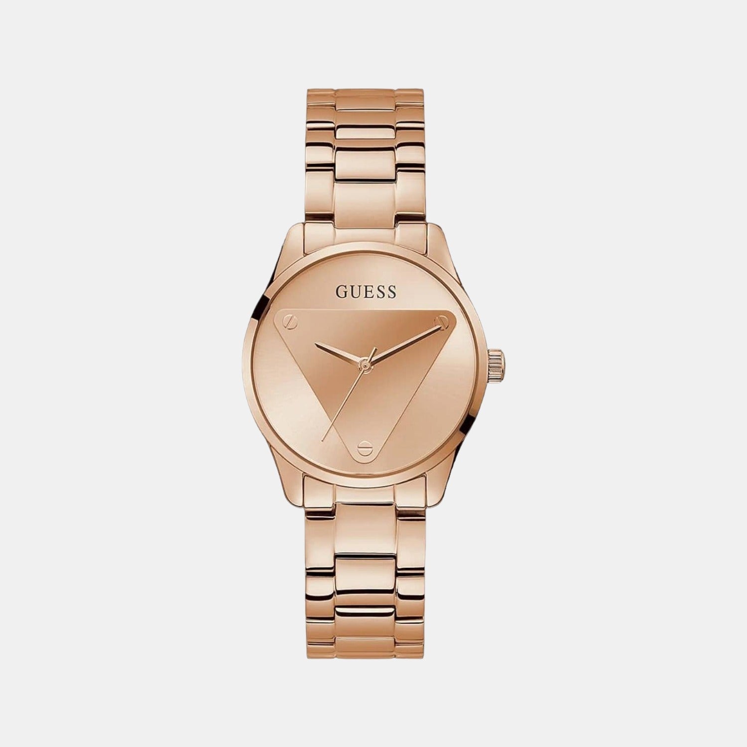 Guess Gt Emblem Women Quartz Rose Gold Dial Analog Stainless Steel Gw0485L2