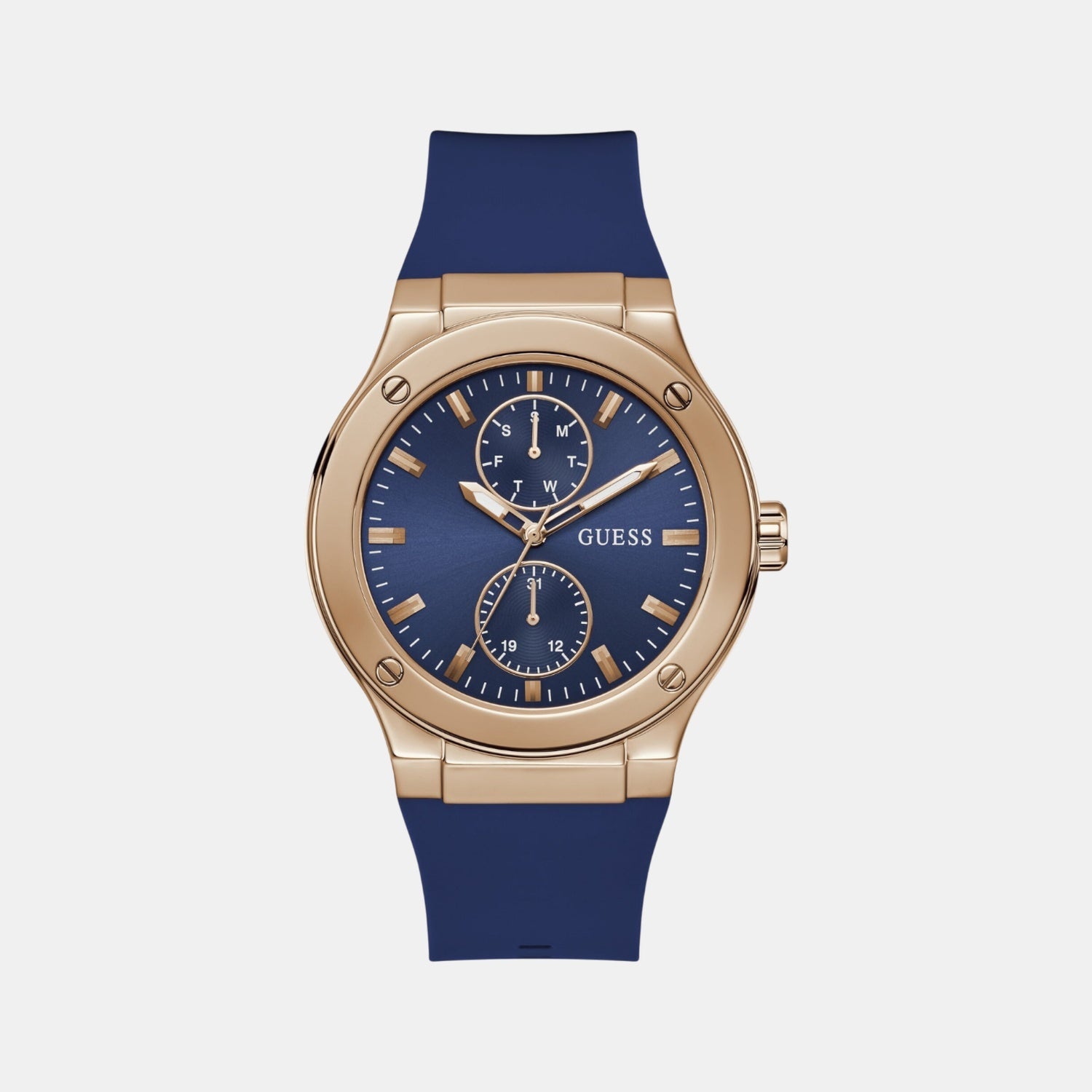 Guess Gd Jet Men Quartz Blue Dial Analog Stainless Steel Gw0491G4
