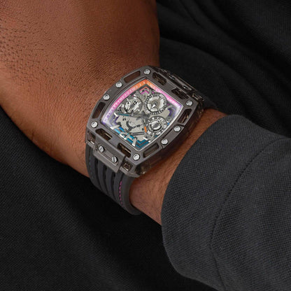 Guess Gt Phoenix Men Quartz Black Dial Analog Stainless Steel Gw0499G14