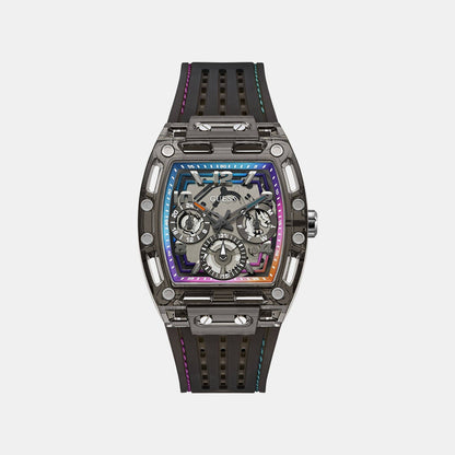 Guess Gt Phoenix Men Quartz Black Dial Analog Stainless Steel Gw0499G14