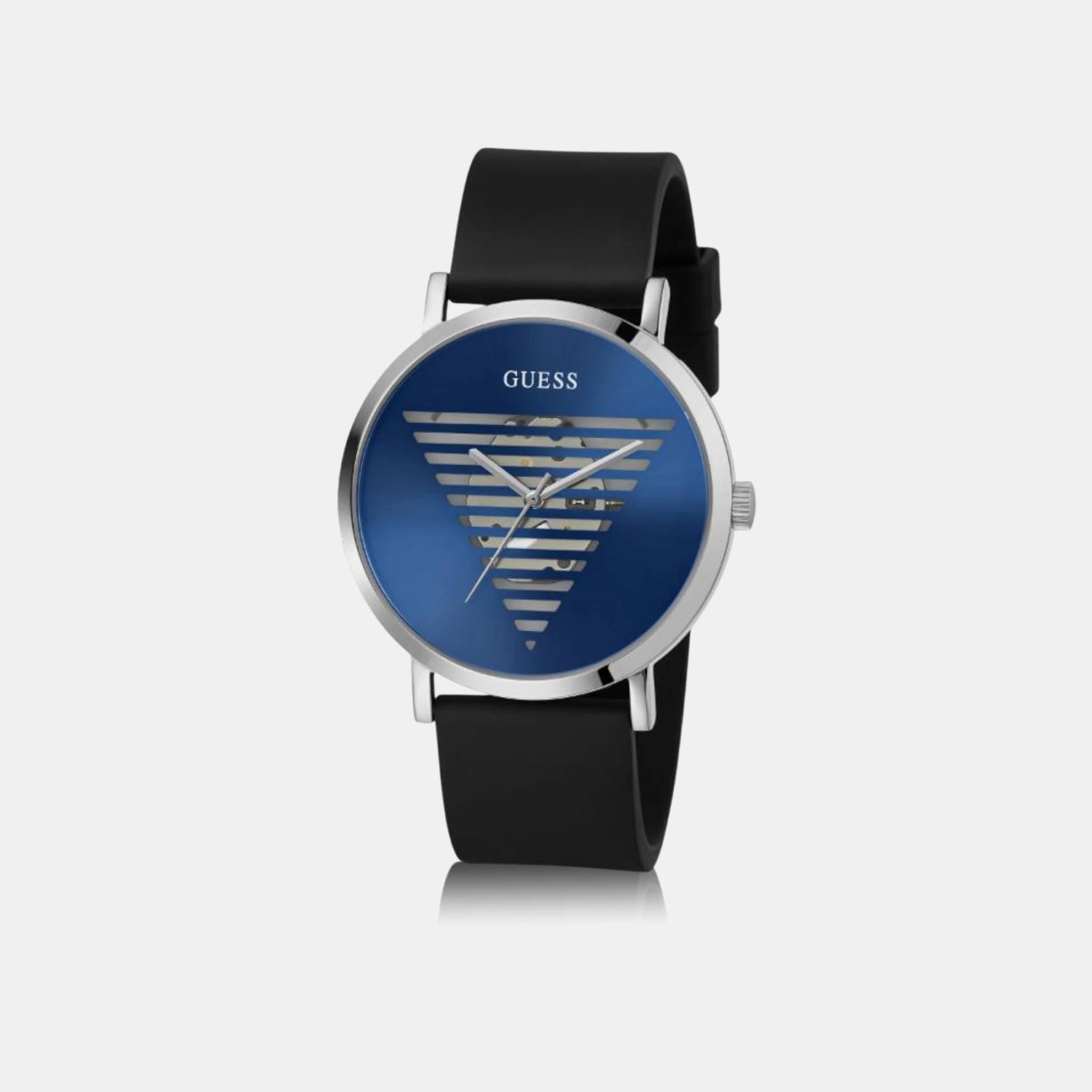 Guess Idol Men Quartz Blue Dial Analog Silicone Watch Gw0503G2