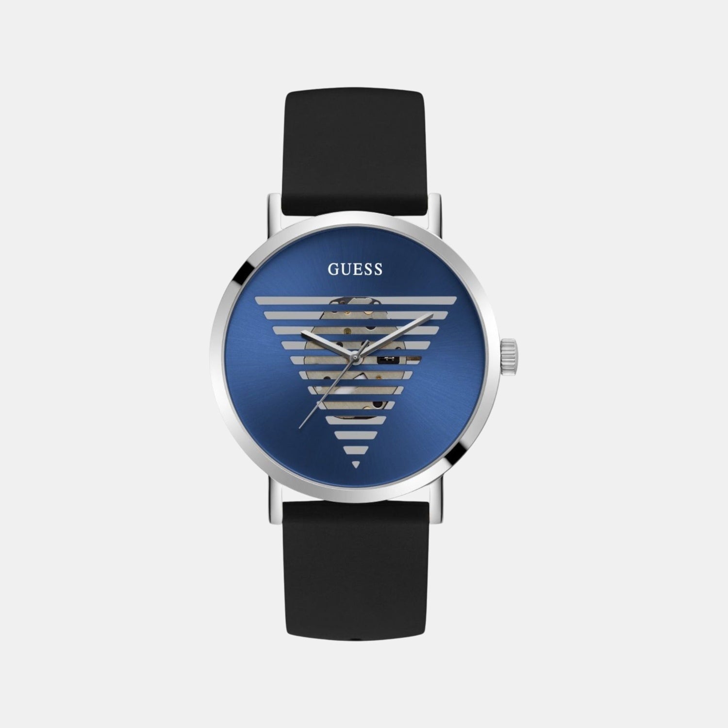 Guess Idol Men Quartz Blue Dial Analog Silicone Watch Gw0503G2