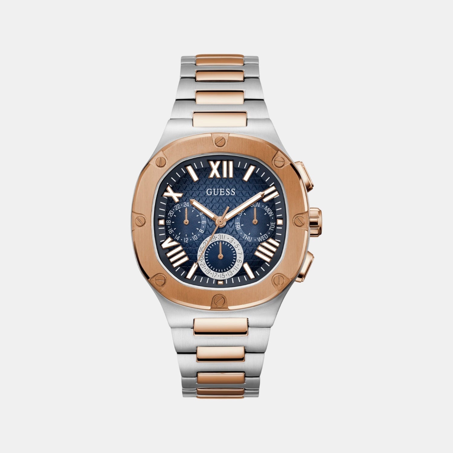 Guess Gd Headline Men Quartz Blue Dial Analog Stainless Steel Gw0572G4