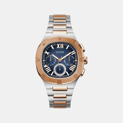 Guess Gd Headline Men Quartz Blue Dial Analog Stainless Steel Gw0572G4