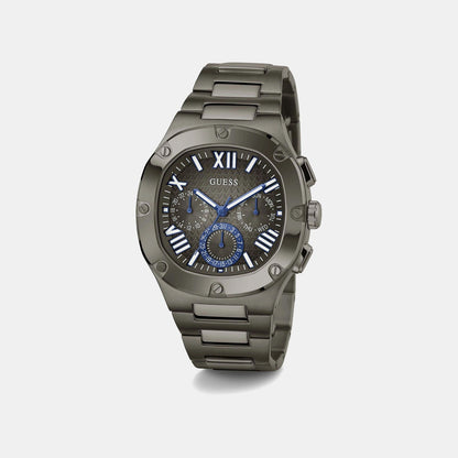 Guess Gd Headline Men Quartz Grey Dial Analog Stainless Steel Gw0572G5