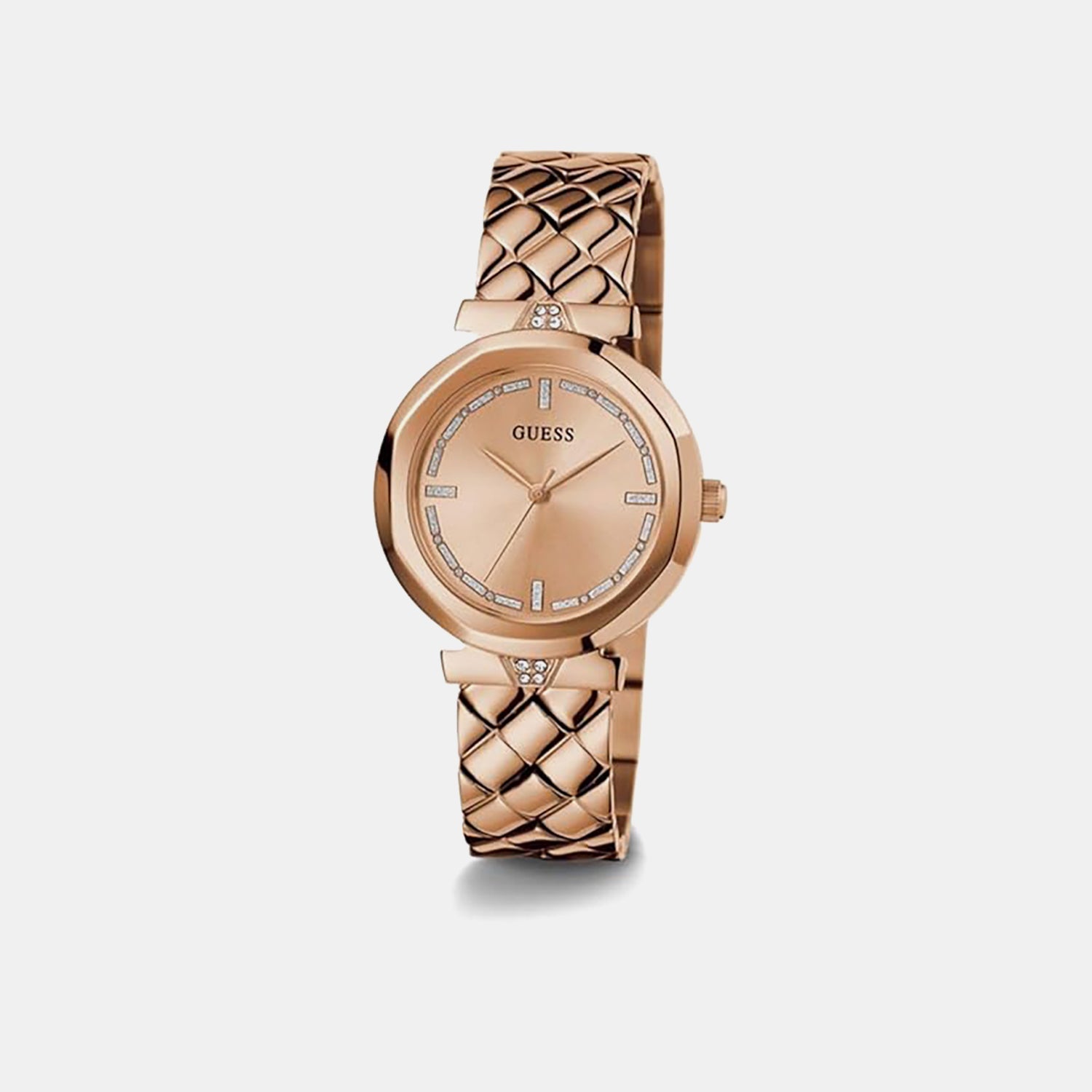 Guess Gd Rumour Women Quartz Rose Gold Dial Analog Stainless Steel Gw0613L3