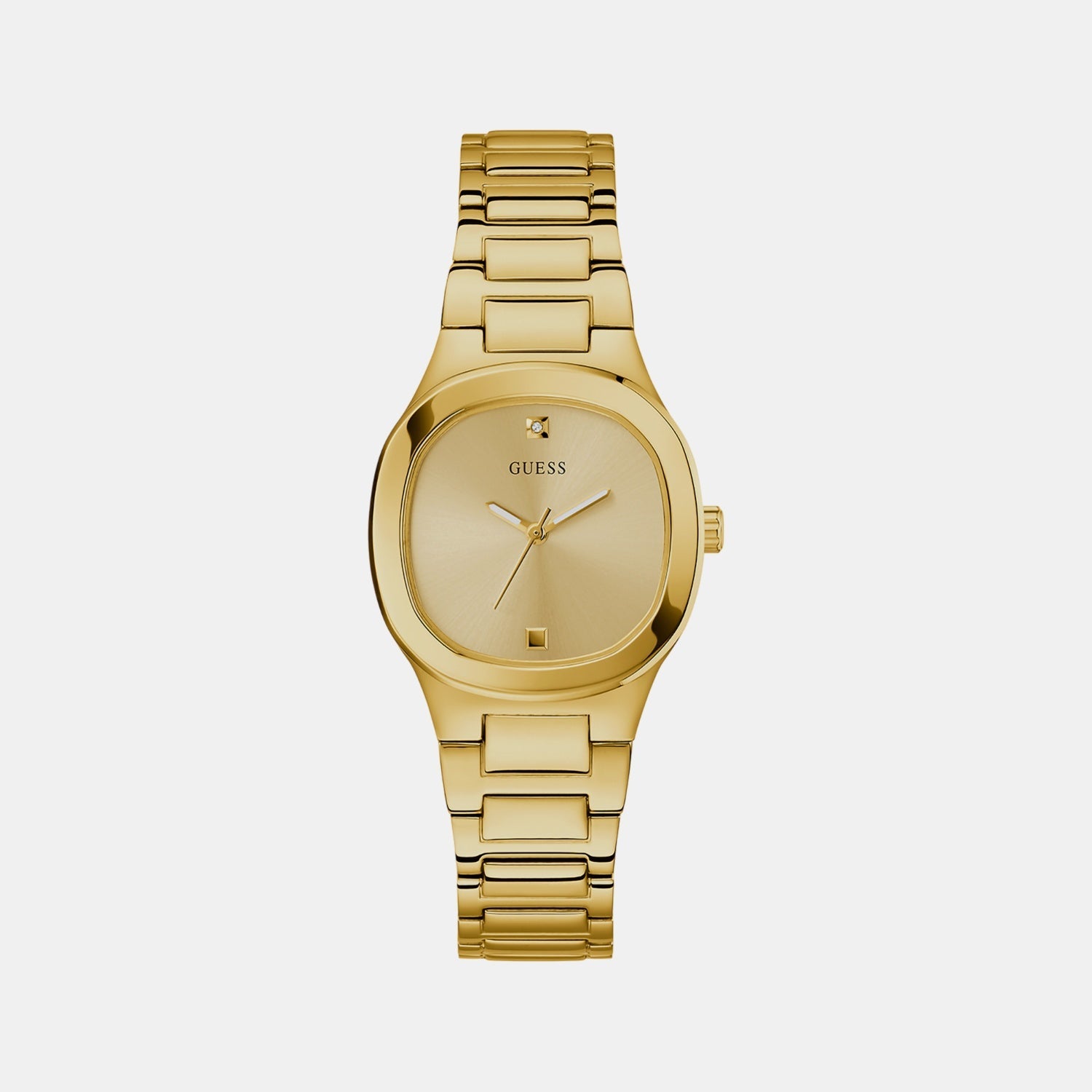 Guess Gd Eve Women Quartz Champagne Dial Analog Stainless Steel Gw0615L2