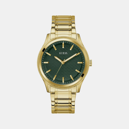 Guess Gd Dex Men Quartz Green Dial Analog Stainless Steel Gw0626G2