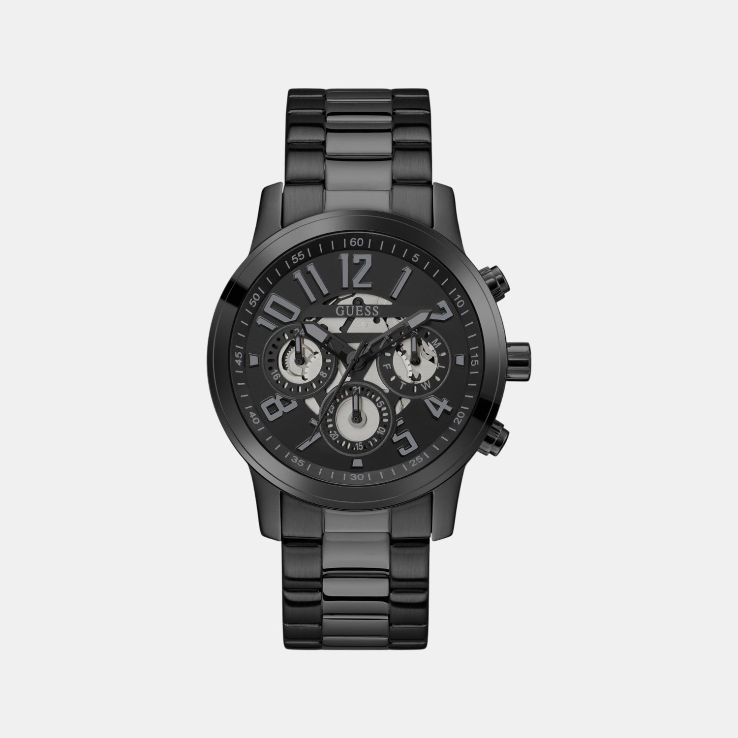 Guess Gd Parker Men Quartz Black Dial Analog Stainless Steel Gw0627G3