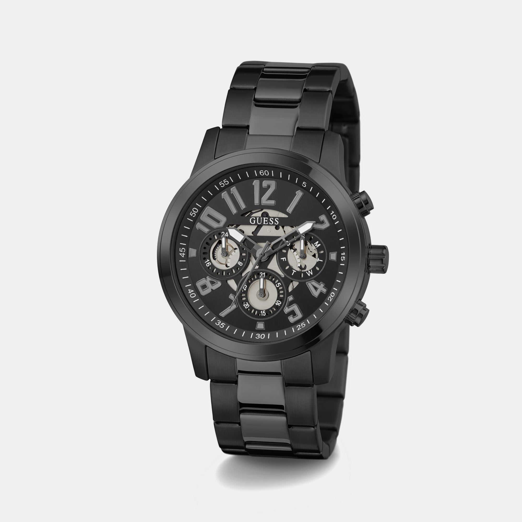 Guess Gd Parker Men Quartz Black Dial Analog Stainless Steel Gw0627G3