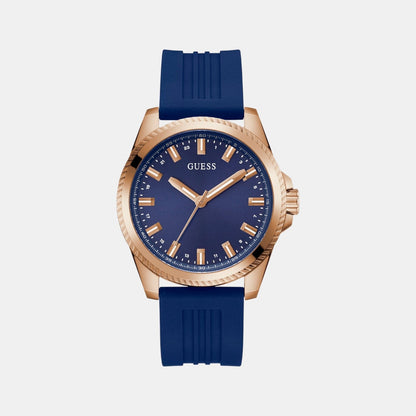 Guess Gs Champ Men Quartz Blue Dial Analog Stainless Steel Gw0639G3