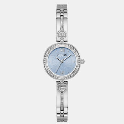 Guess Gb Lovey Women Quartz Blue Dial Analog Stainless Steel Gw0655L4