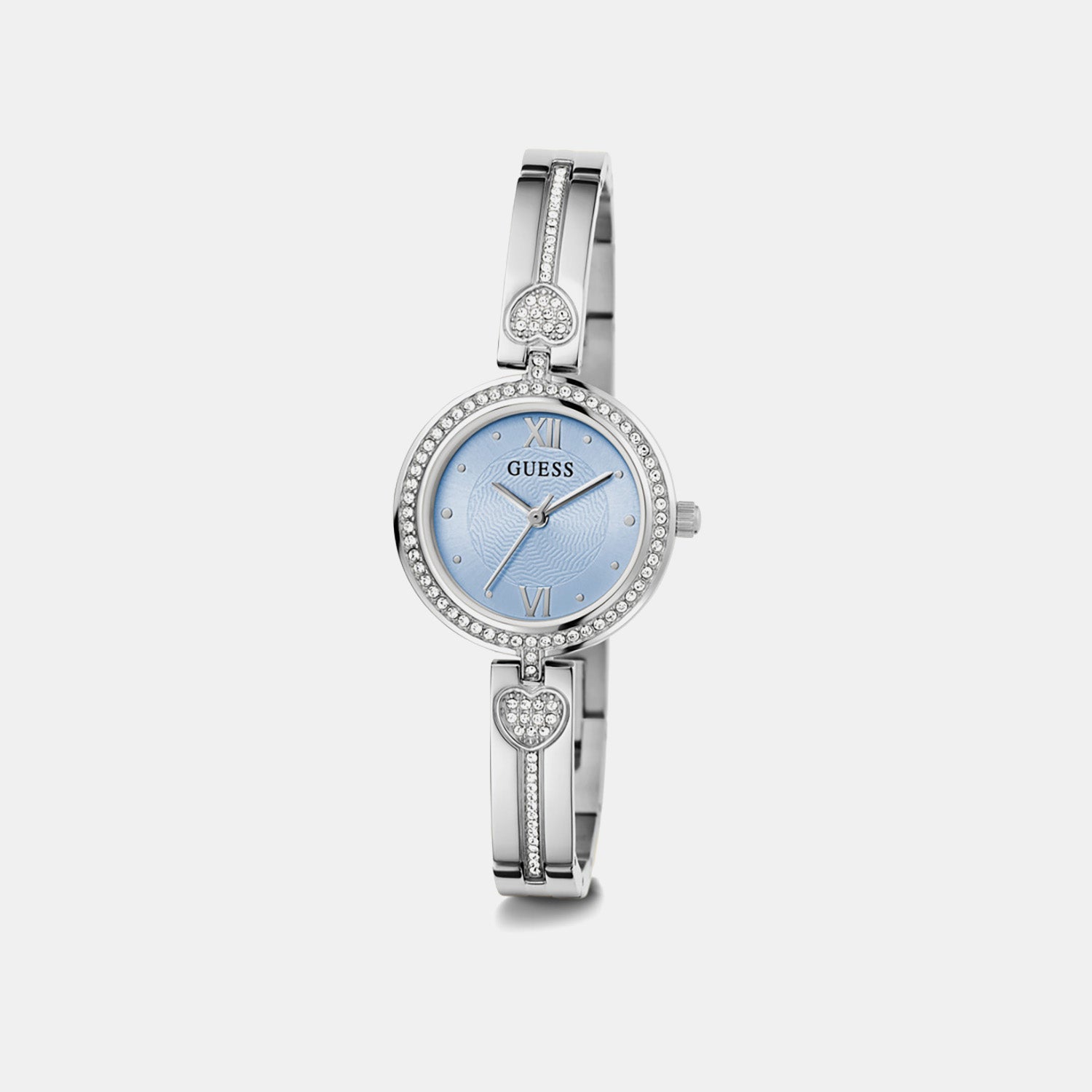 Guess Gb Lovey Women Quartz Blue Dial Analog Stainless Steel Gw0655L4