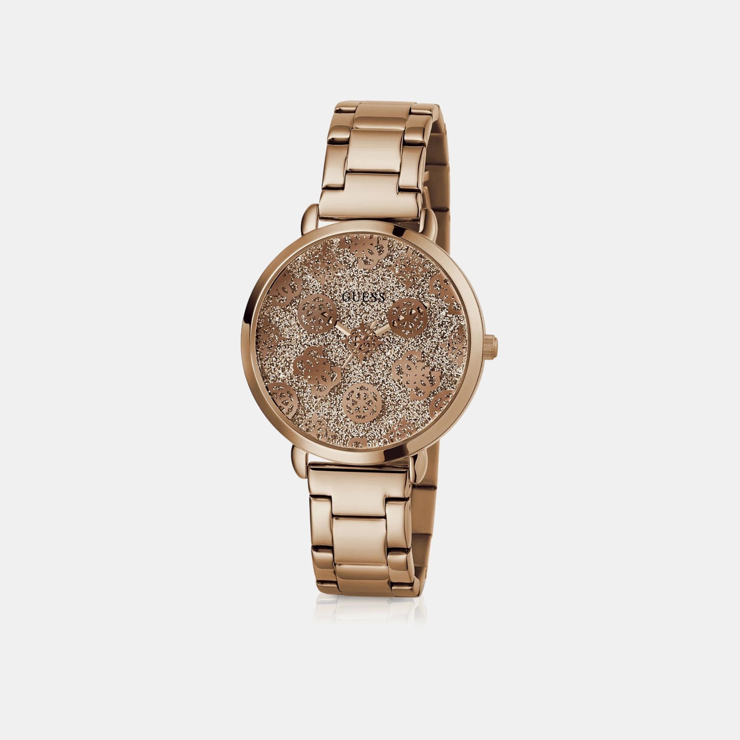 Guess Gt Sugarplum Women Quartz Rose Gold Dial Analog Stainless Steel Gw0670L4