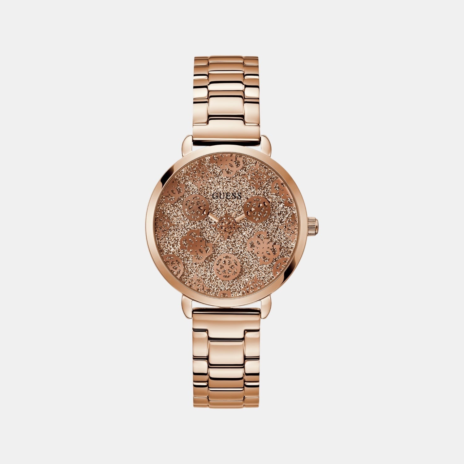 Guess Gt Sugarplum Women Quartz Rose Gold Dial Analog Stainless Steel Gw0670L4