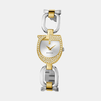 Guess Gb Gia Women Quartz Silver Dial Analog Stainless Steel Gw0683L6