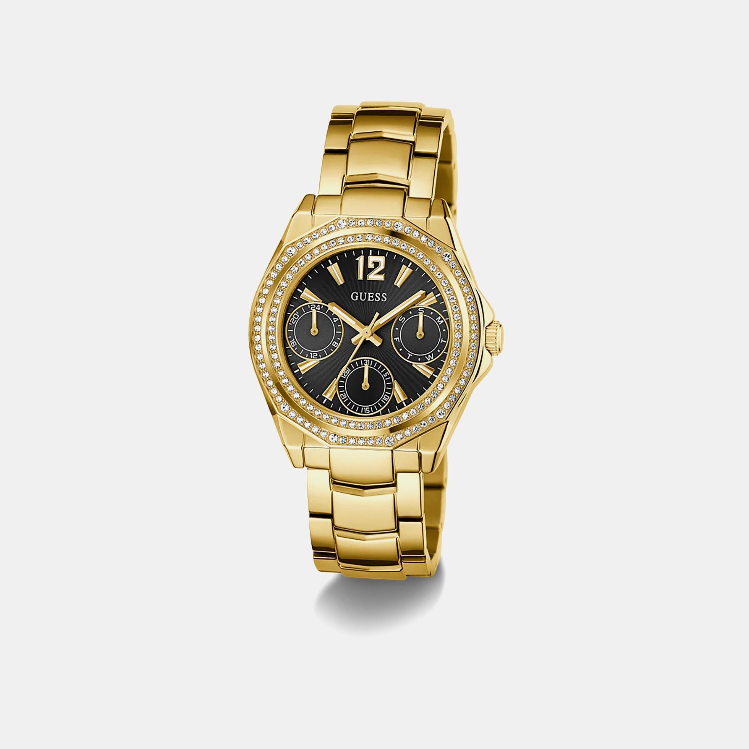 Guess Gd Ritzy Women Quartz Black Dial Analog Stainless Steel Gw0685L4