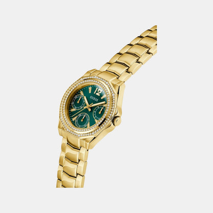 Guess Gd Ritzy Women Quartz Green Dial Analog Stainless Steel Gw0685L5
