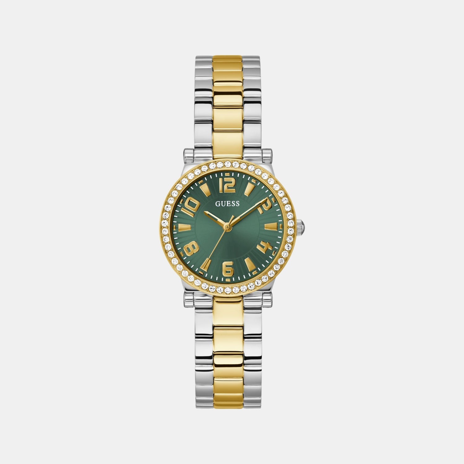 Guess Gd Fawn Women Quartz Green Dial Analog Stainless Steel Gw0686L2