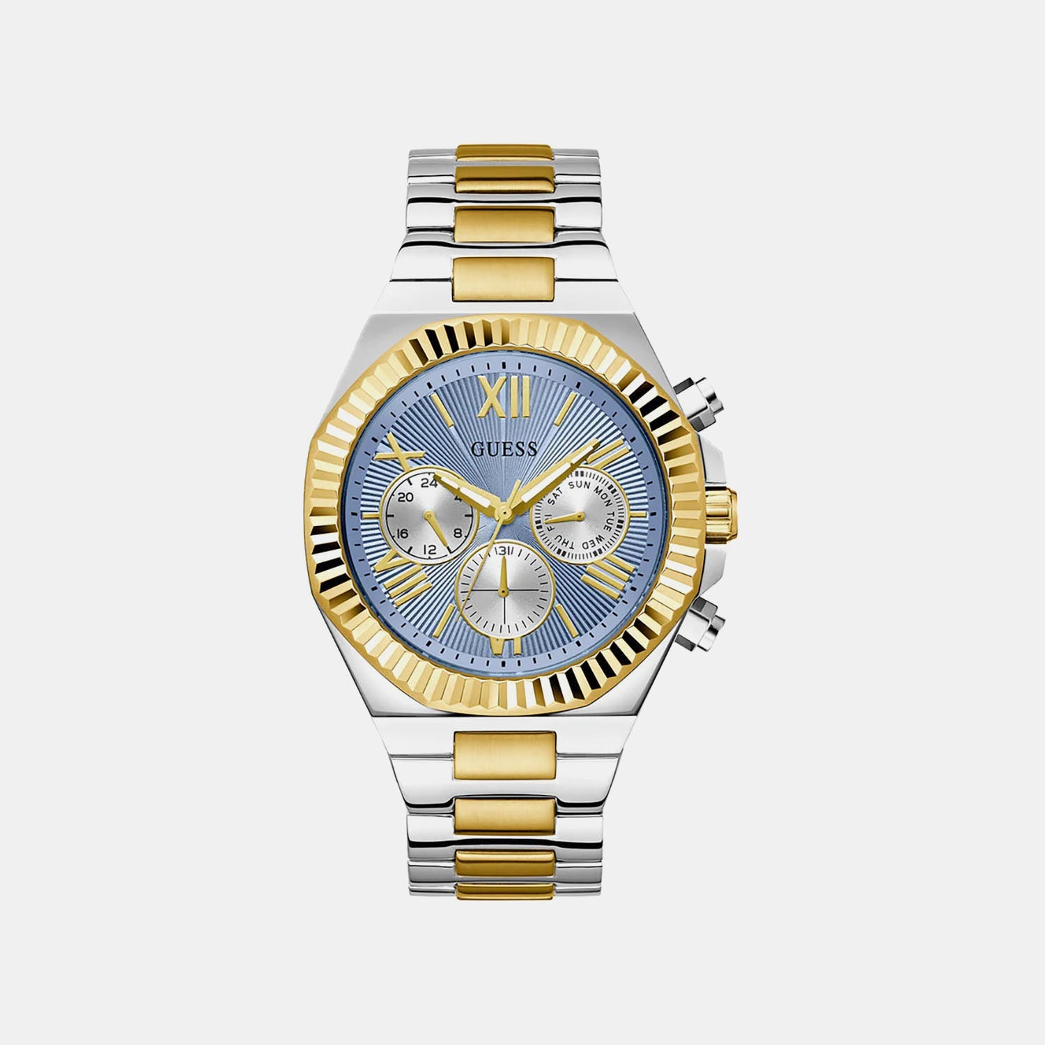 Guess Gd Equity Men Quartz Blue Dial Analog Stainless Steel Gw0703G3