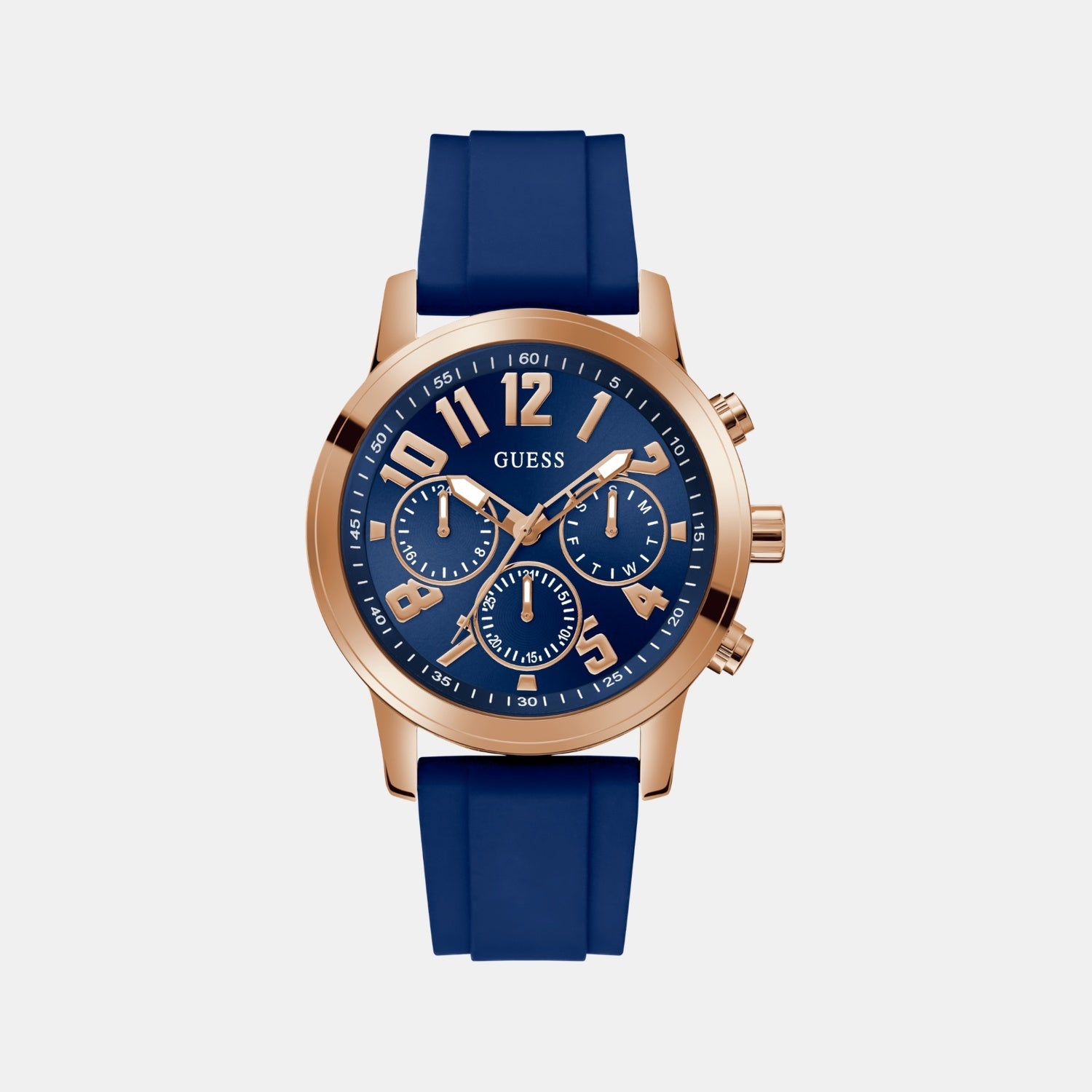 Guess Gd Parker Men Quartz Blue Dial Analog Stainless Steel Gw0708G3