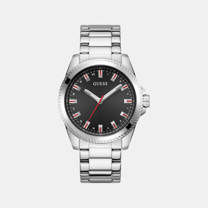 Guess Champ Men Quartz Black Dial Analog Stainless Steel Watch Gw0718G1